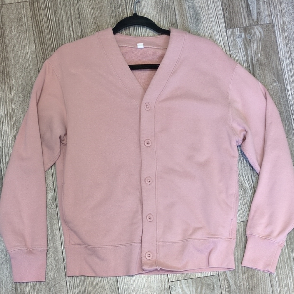 Uniqlo Dusty Pink Cardigan Sweater S